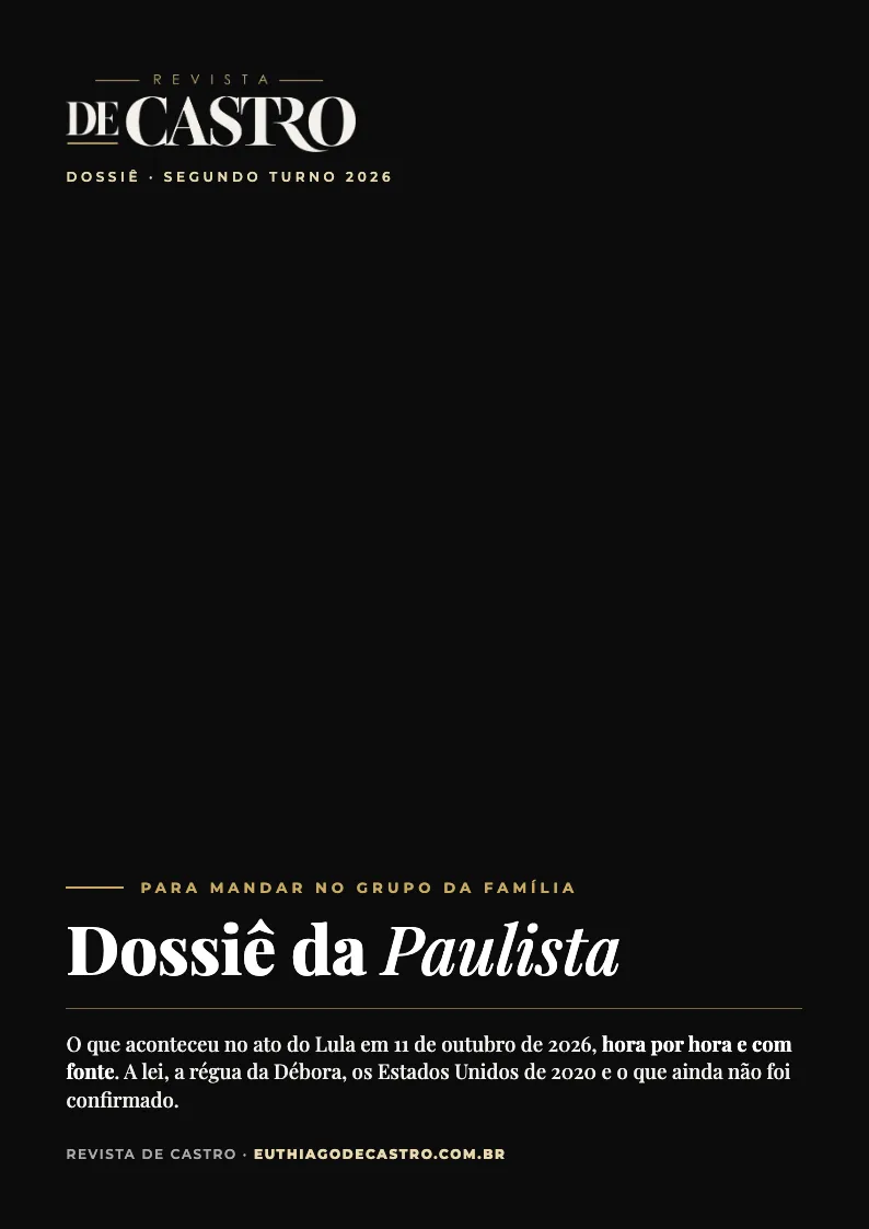 Capa do Dossiê da Paulista, Revista De Castro