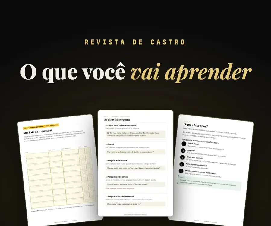 Páginas da Cartilha 22. Revista De Castro