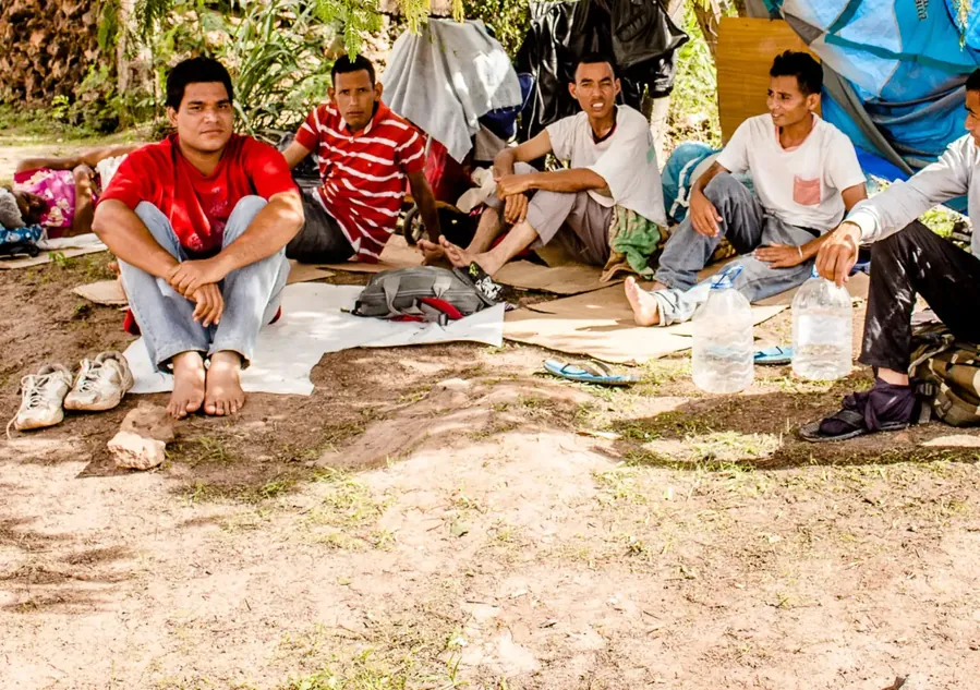 Venezuelanos que andaram de Pacaraima a Boa Vista, 2018. Foto: Amazônia Real, CC BY 2.0