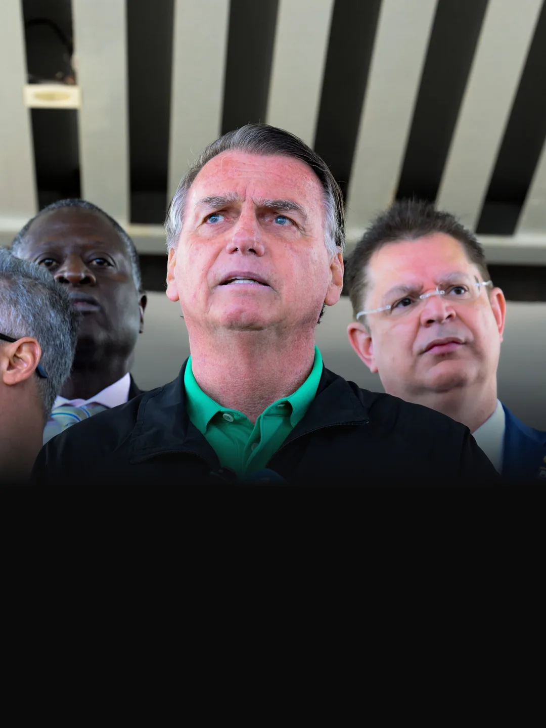 Jair Bolsonaro em entrevista coletiva no Senado, em 2025. Foto: Senado Federal, via Wikimedia Commons, CC BY-SA 4.0