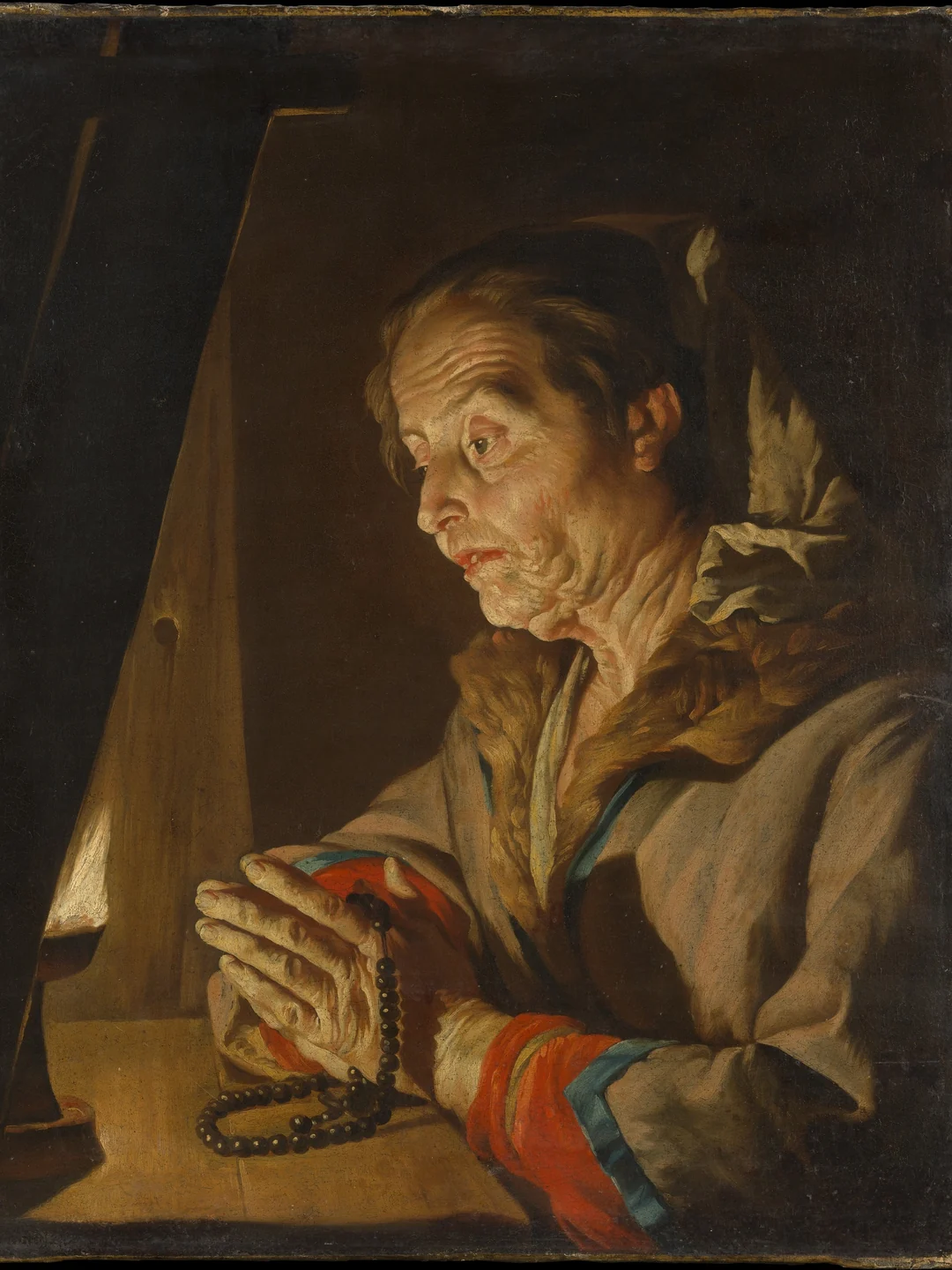 Velha rezando, de Matthias Stom (século 17). The Metropolitan Museum of Art / Wikimedia Commons, CC0. Imagem ilustrativa.