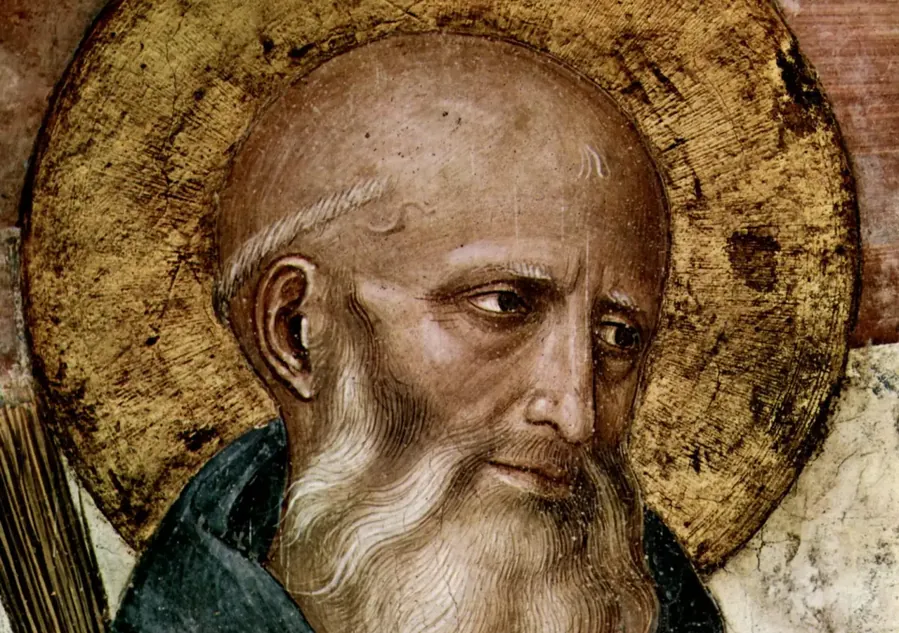 São Bento, por Fra Angelico, 1441. Domínio público