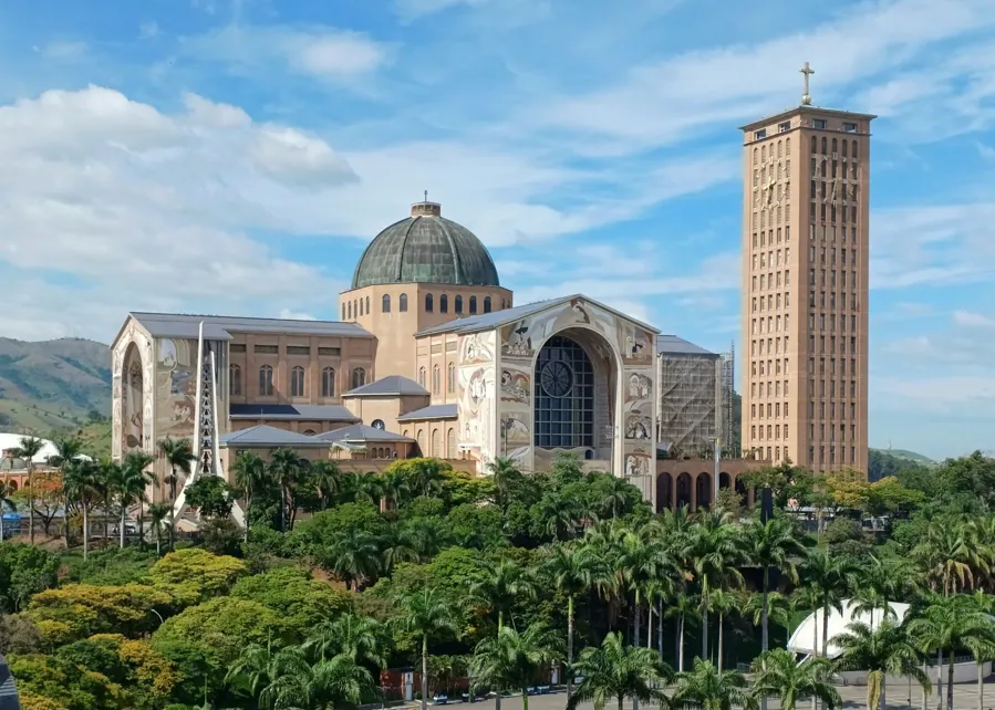 O Santuário Nacional de Aparecida visto do alto. Foto: Marcos Elias de Oliveira Júnior, CC0