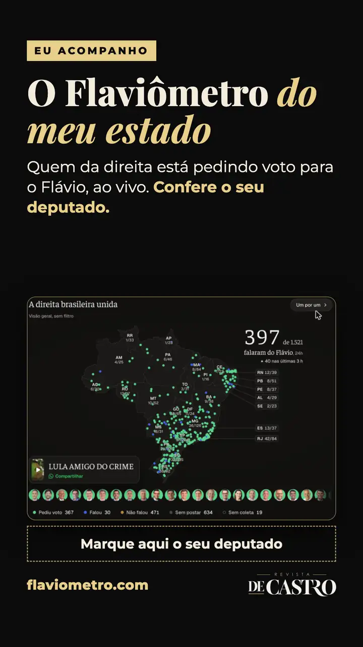 O story pronto do Flaviômetro, para postar e marcar o seu deputado