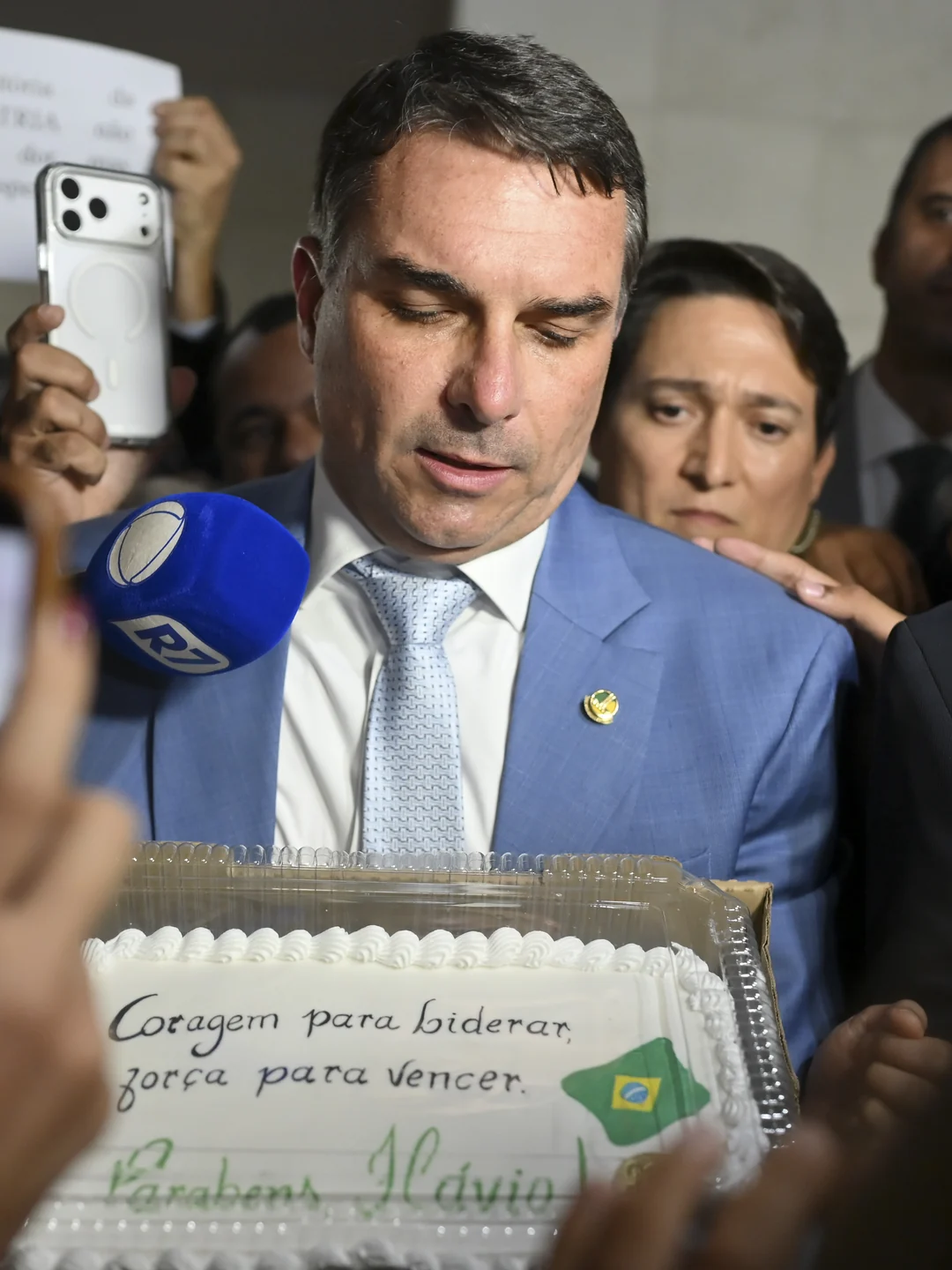 Flávio Bolsonaro em entrevista no Senado. Ton Molina / Agência Senado, CC BY-SA 4.0