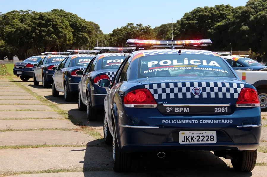 Viaturas da Polícia Militar do Distrito Federal, em 2013. Foto: André Gustavo Stumpf, via Wikimedia Commons, CC BY 2.0