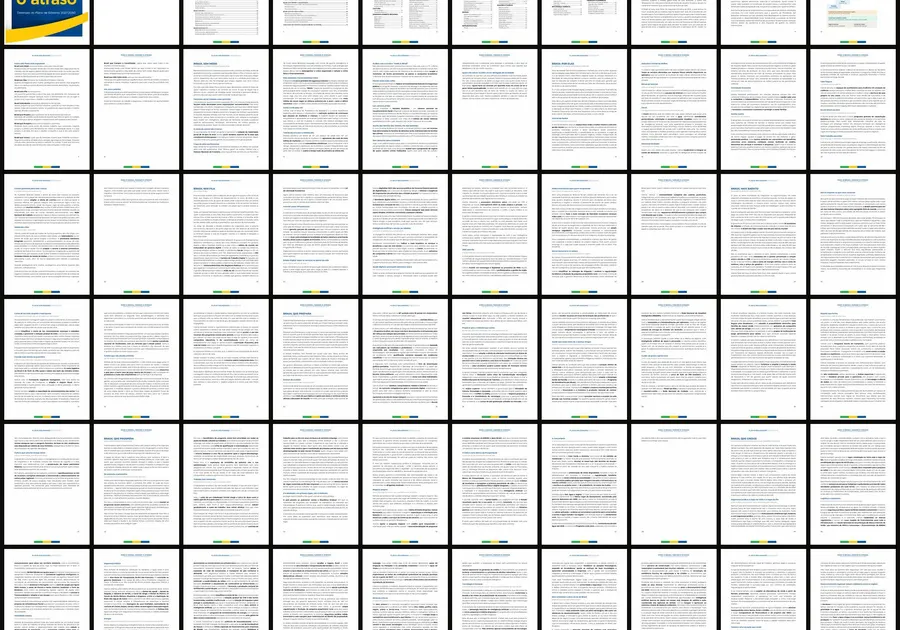 As 76 páginas do plano de governo de Flávio Bolsonaro, lado a lado
