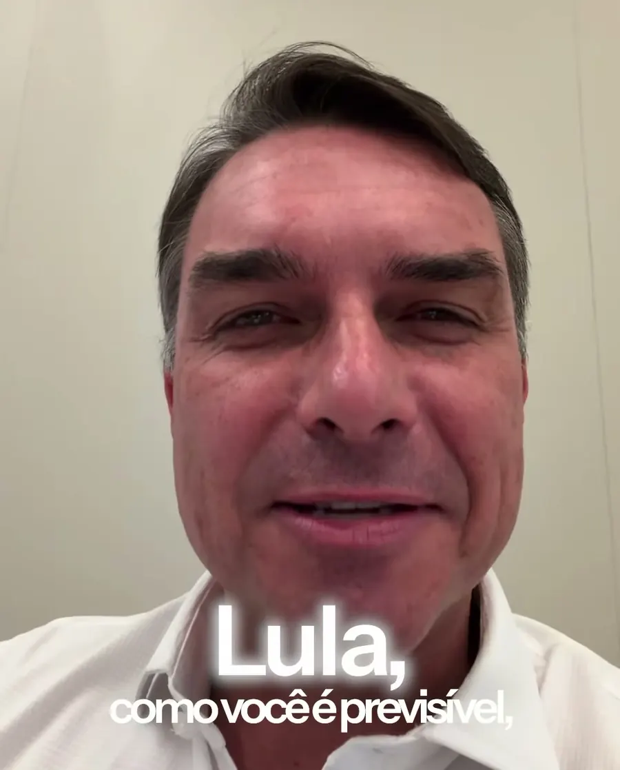 O vídeo do Flávio, de 14/10/2026. Reprodução do Instagram @flaviobolsonaro