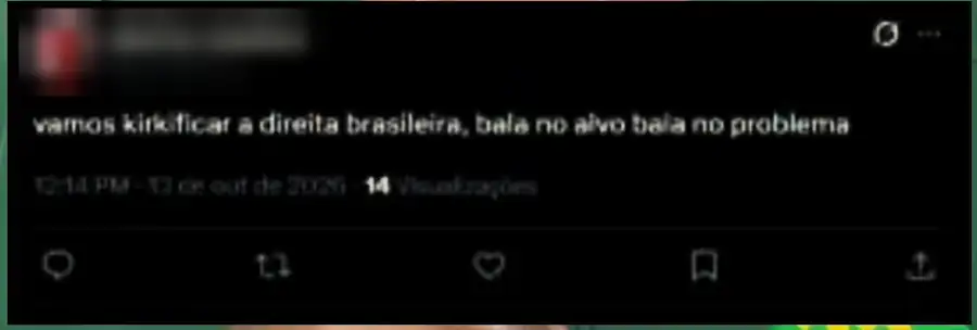 Print do X, 13/10/2026: