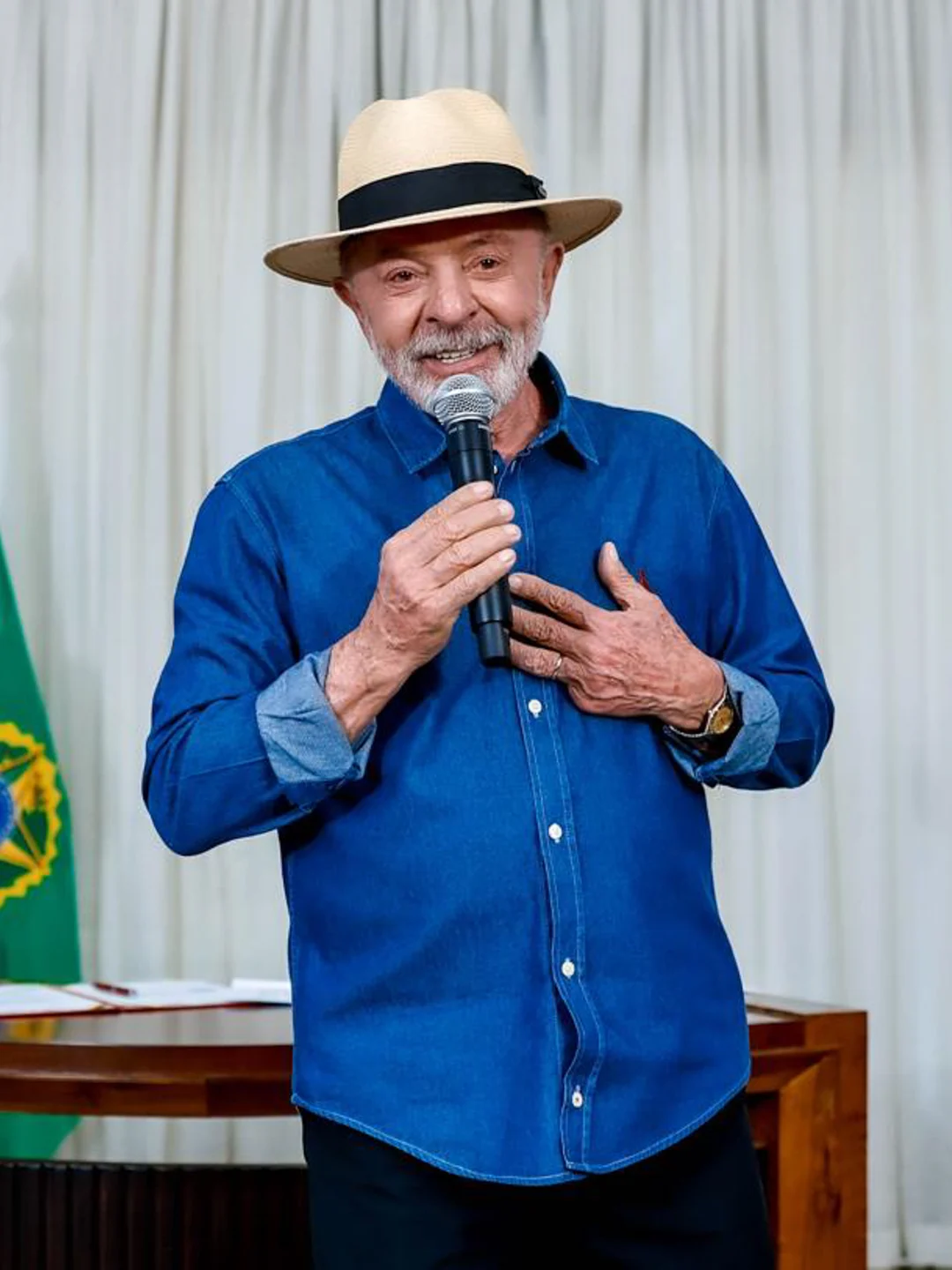 Lula na sanção da lei do futebol feminino, em Brasília, 28/09/2026. Lula Oficial / Wikimedia Commons, CC BY-SA 4.0