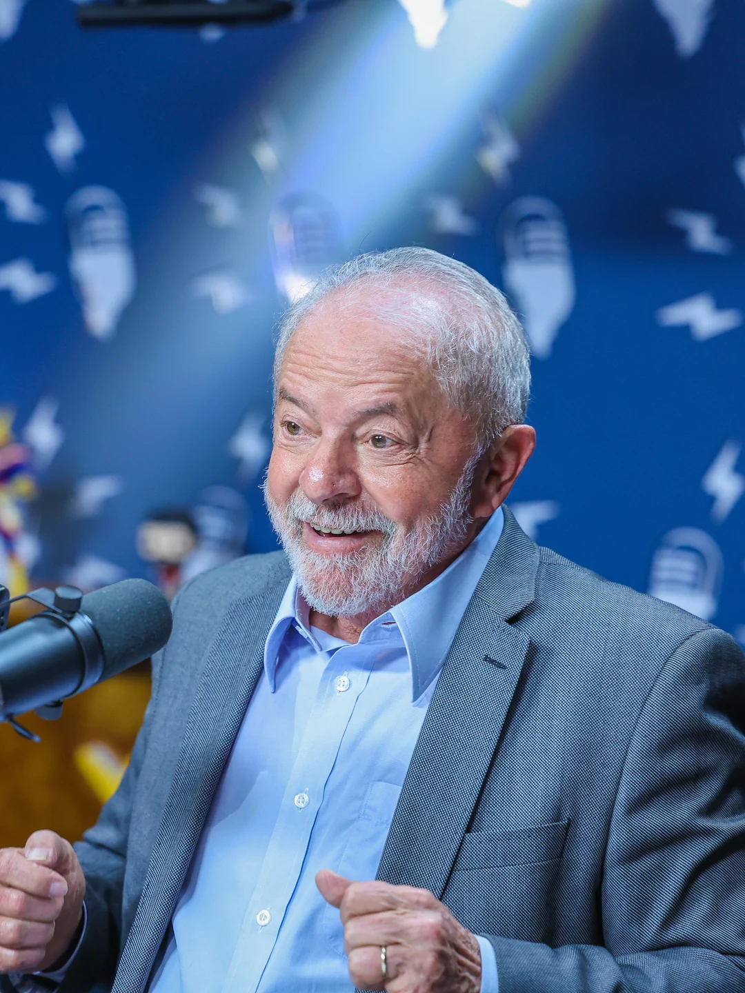 Lula no Flow Podcast em 18 de outubro de 2022. Ricardo Stuckert / Lula Oficial / Wikimedia Commons, CC BY-SA 4.0