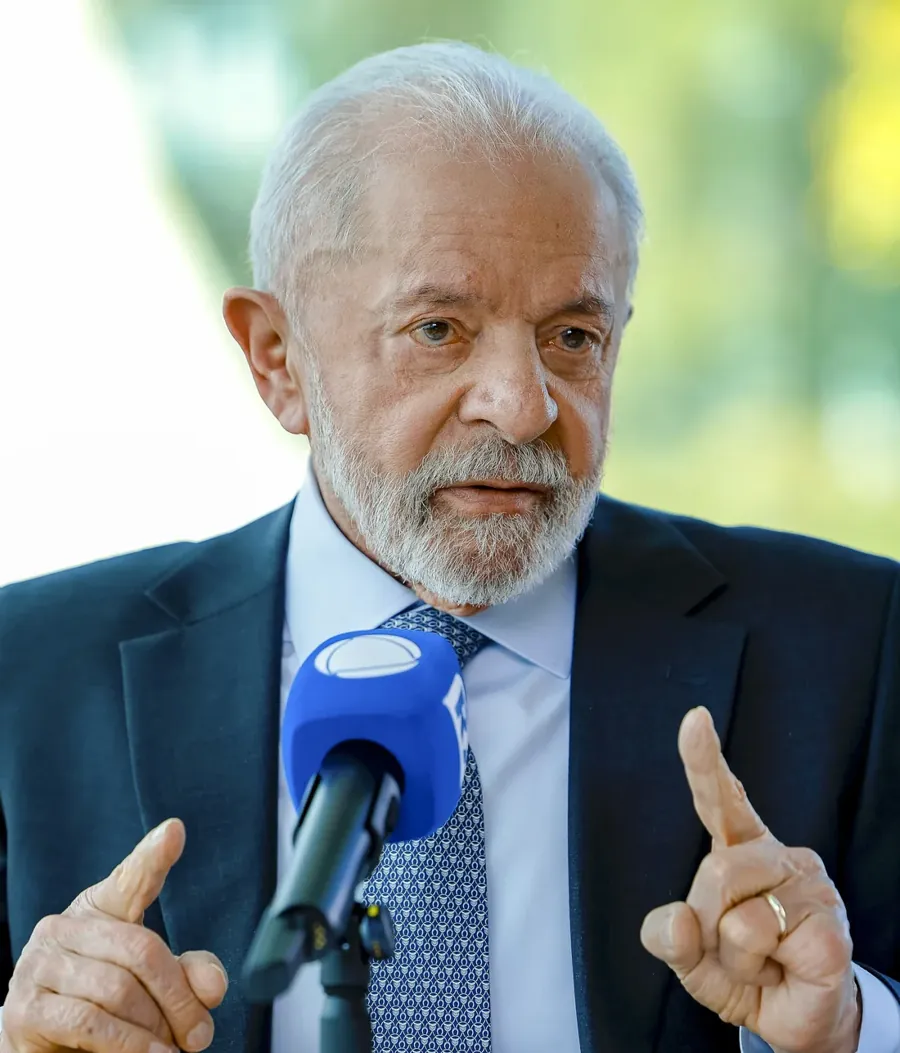 Lula durante entrevista ao Jornal da Record no Palácio da Alvorada, em 10 de julho de 2025. Ricardo Stuckert / PR / Wikimedia Commons, CC BY-SA 4.0