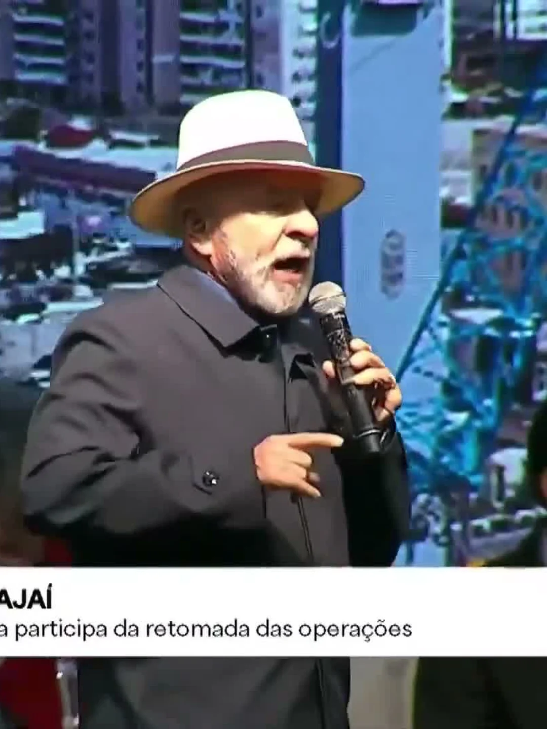 Lula no Porto de Itajaí (SC), 29/05/2025. Reprodução/Canal Gov