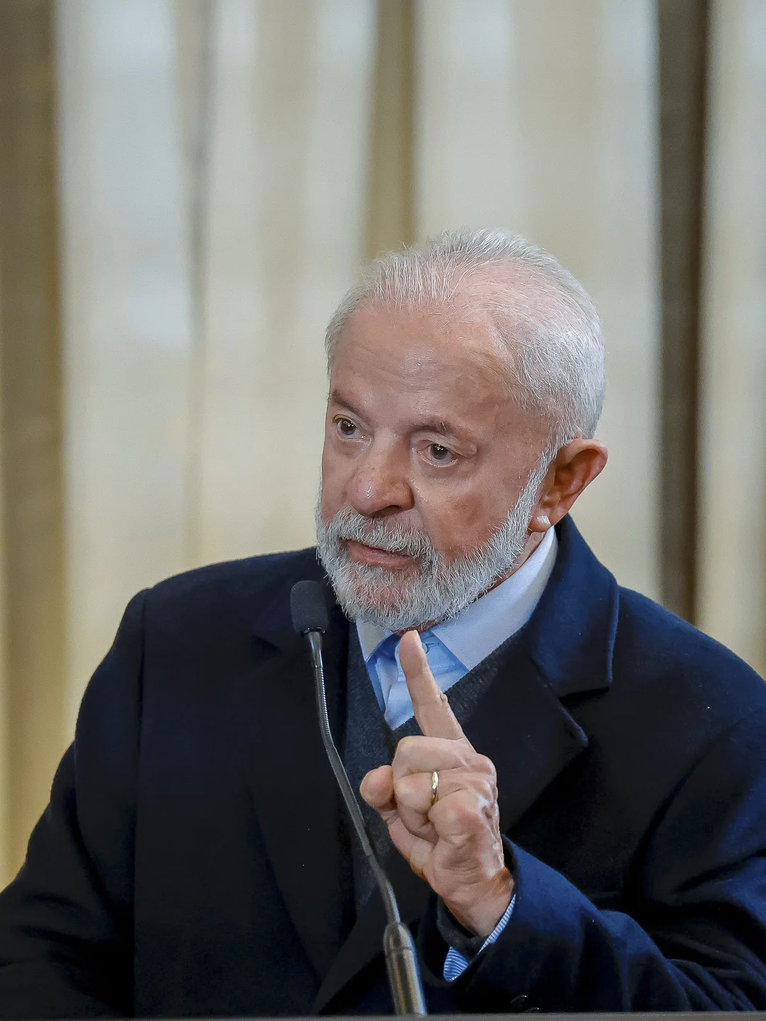 Lula em entrevista coletiva, maio de 2025. Ricardo Stuckert / PR, CC BY-SA 2.0