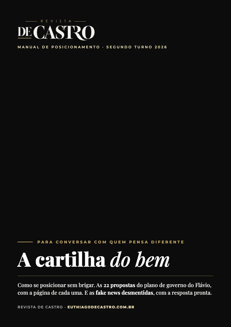 Capa da cartilha do bem, Revista De Castro
