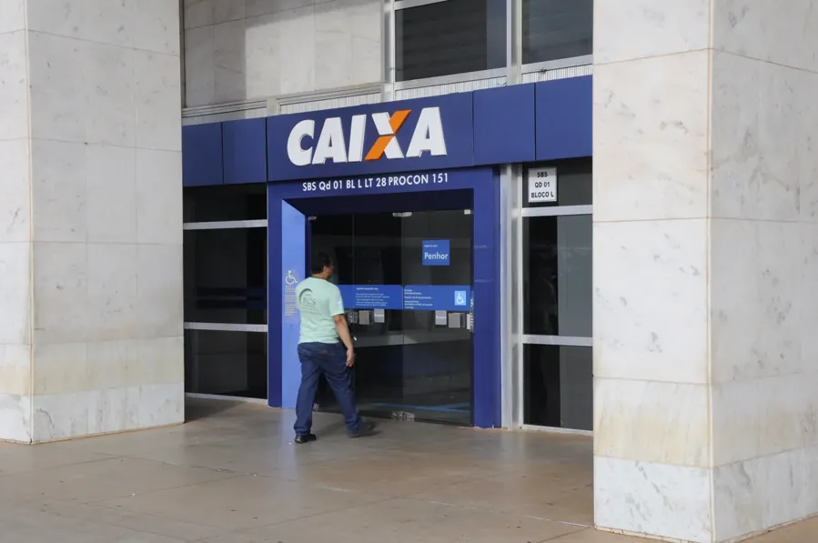 Fachada de agência da Caixa Econômica Federal. Foto: Senado Federal / Wikimedia Commons, CC BY 2.0