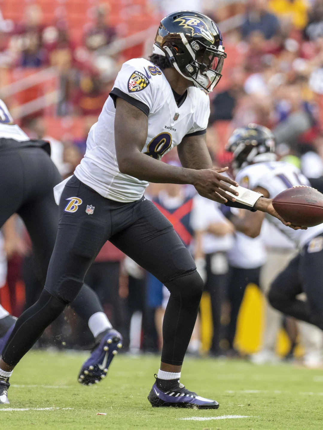 Lamar Jackson pelos Ravens em 2021. All-Pro Reels / Wikimedia Commons, CC BY-SA 2.0