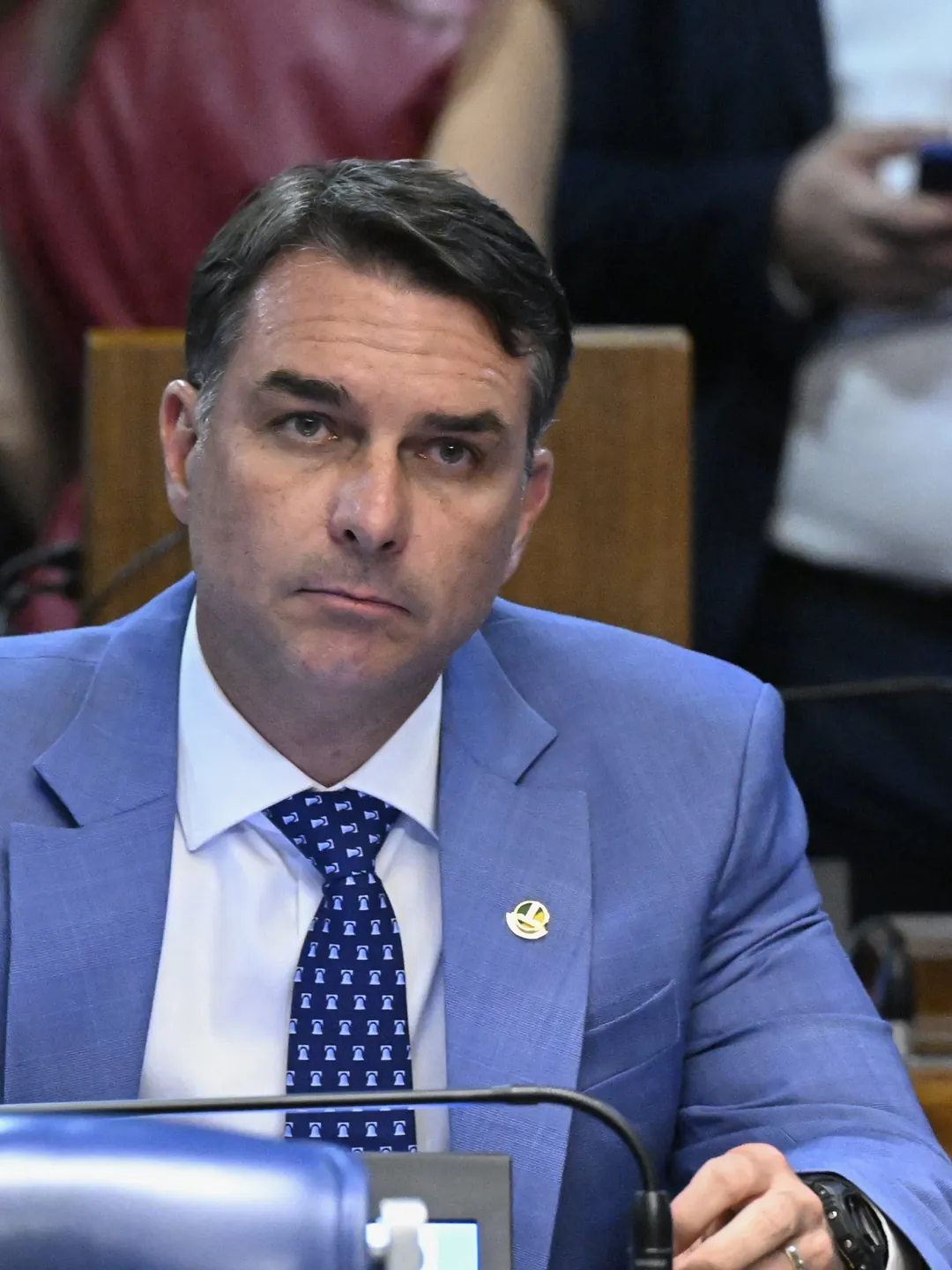 Flávio Bolsonaro no plenário do Senado, 1/9/2026. Foto: Carlos Moura/Agência Senado, CC BY-SA 4.0