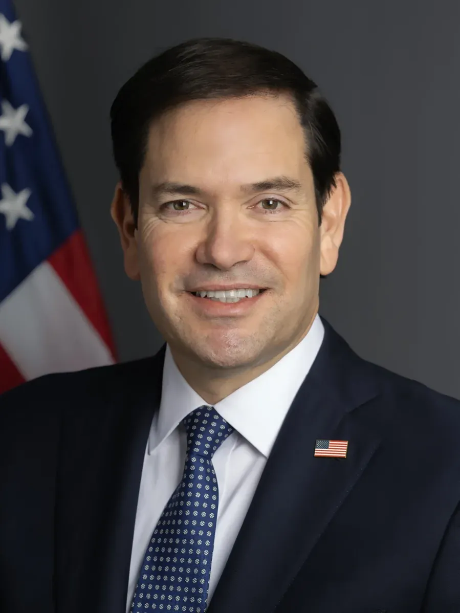 Marco Rubio, retrato oficial. Departamento de Estado dos EUA, domínio público