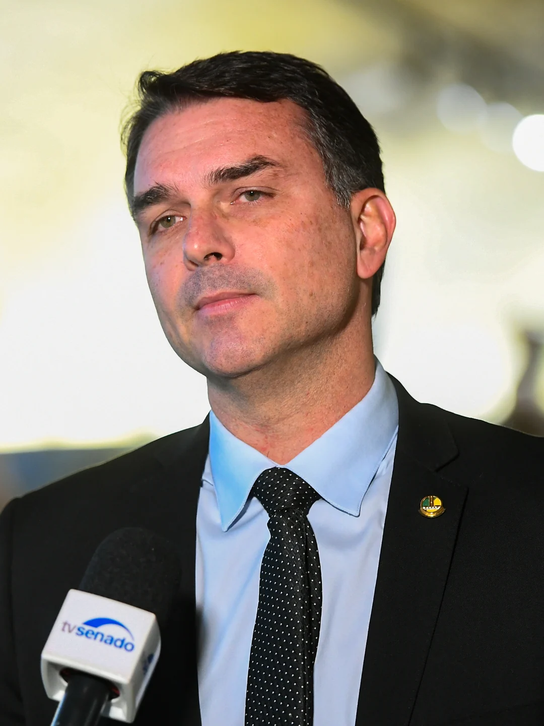 Flávio Bolsonaro em junho de 2025. Agência Senado, via Wikimedia Commons, CC BY 4.0
