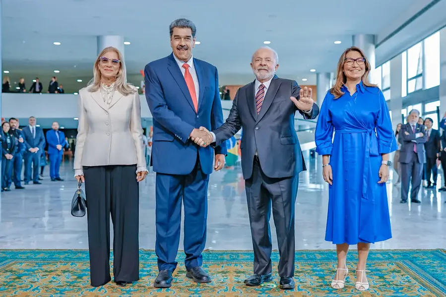 Lula e Nicolás Maduro no Planalto, 29/5/2023. Foto: Palácio do Planalto, CC BY 2.0
