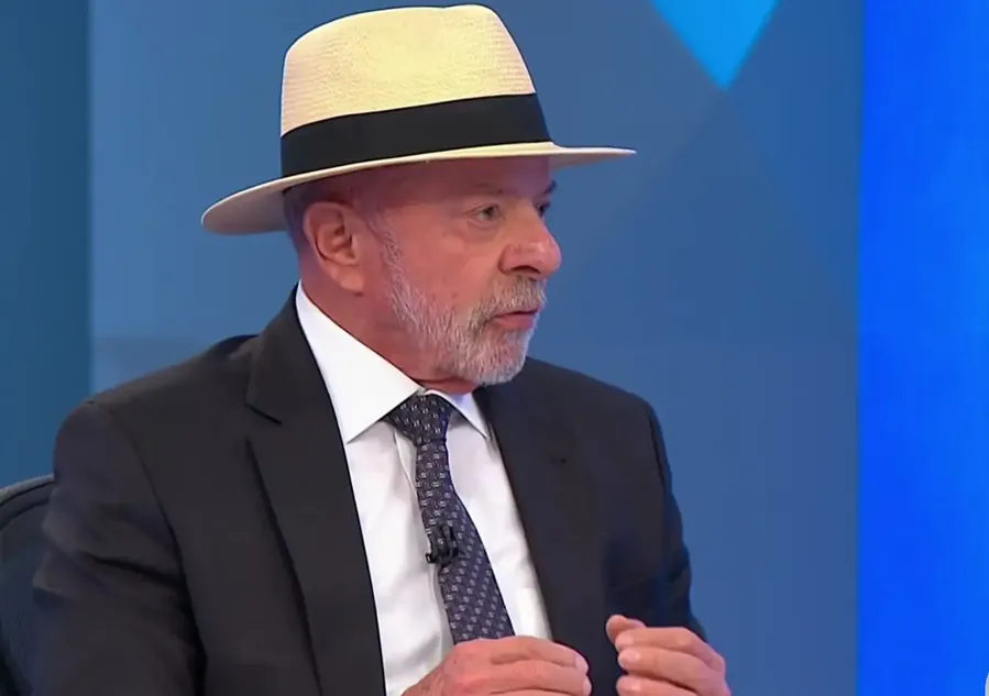 Lula na entrevista ao Jornal Nacional, 27/08/2026. Reprodução/TV Globo