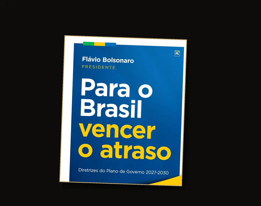 Capa do plano de governo de Flávio Bolsonaro, registrado no TSE. Reprodução