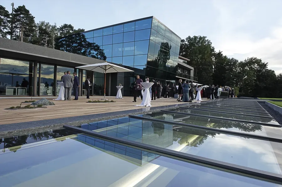 Sede do Fórum Econômico Mundial em Cologny, perto de Genebra, em 2010