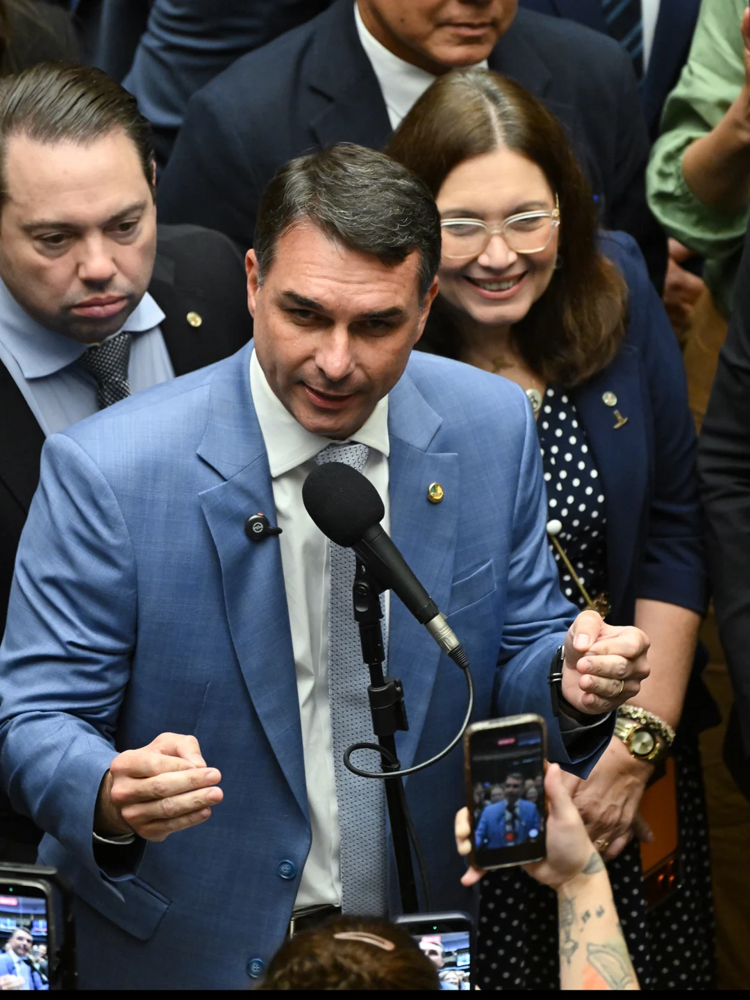 Flávio Bolsonaro no Congresso, em 2026. Senado Federal, via Wikimedia Commons, CC BY-SA 4.0