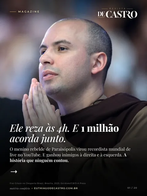 Capa da Revista De Castro sobre Frei Gilson