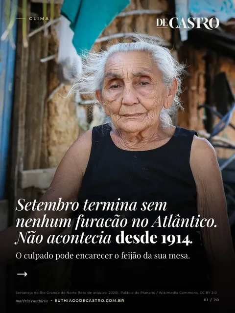Capa da Revista De Castro sobre furacões