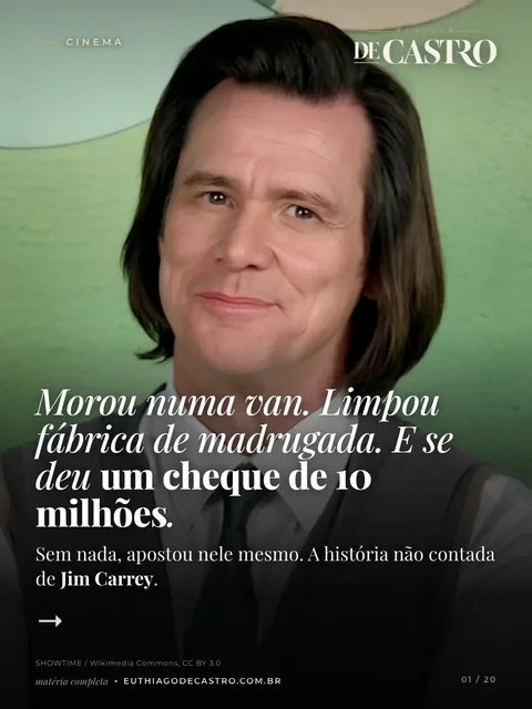 Capa da Revista De Castro sobre Jim Carrey