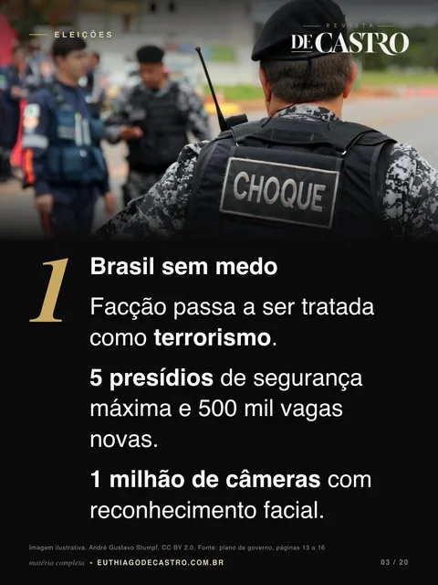 Página 3: Brasil sem medo, item 1